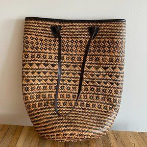 Large woven bag from Bali